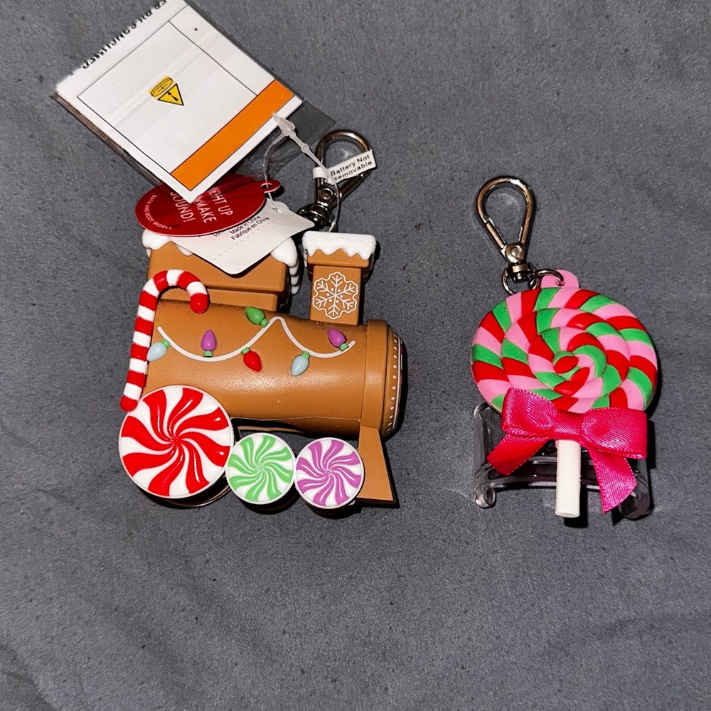 Bath & Body Works Gingerbread Train and Lollipop pocketbac holders